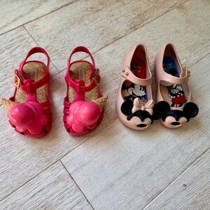 Mini Melissa lot toddler shoes size 6